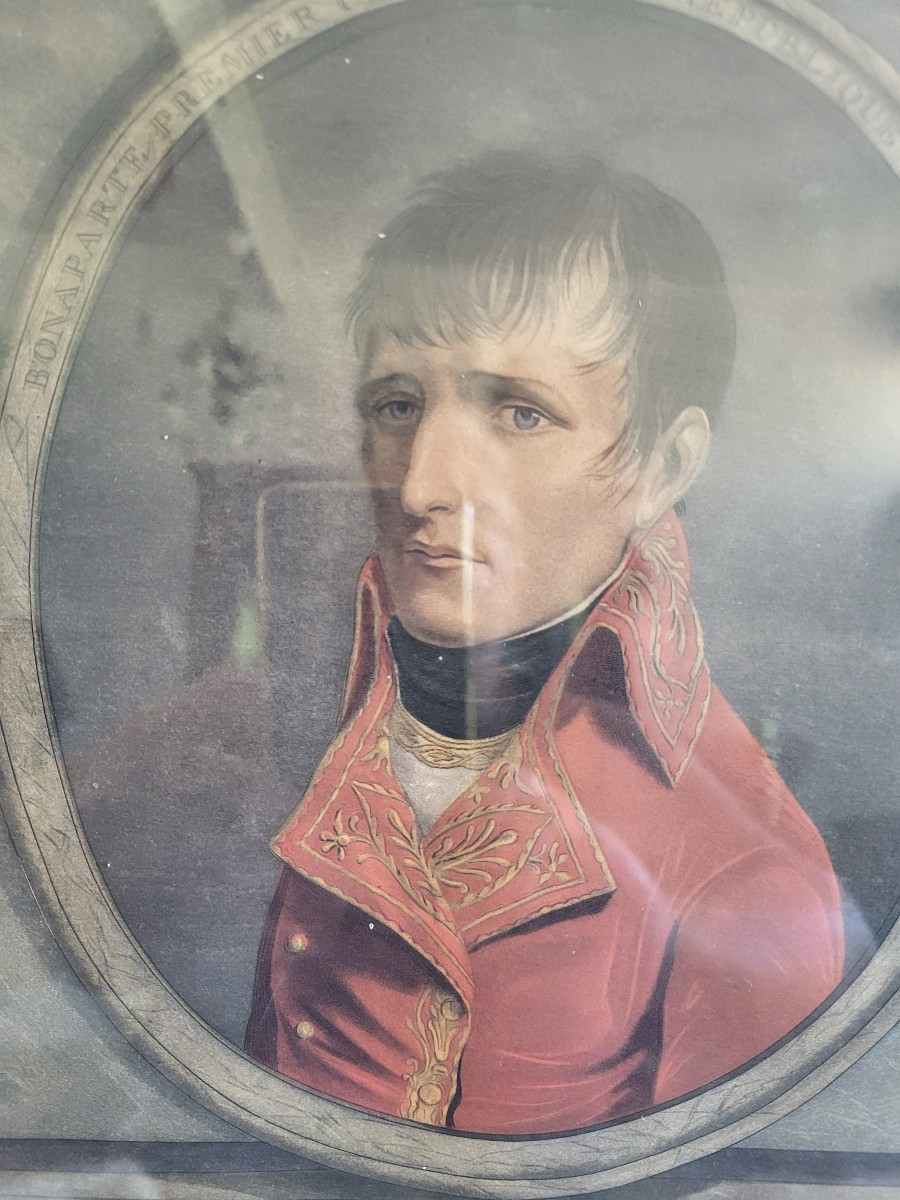 Portrait Bonaparte 1er Consul  Quintidi eau forte Thermidor an X-photo-2