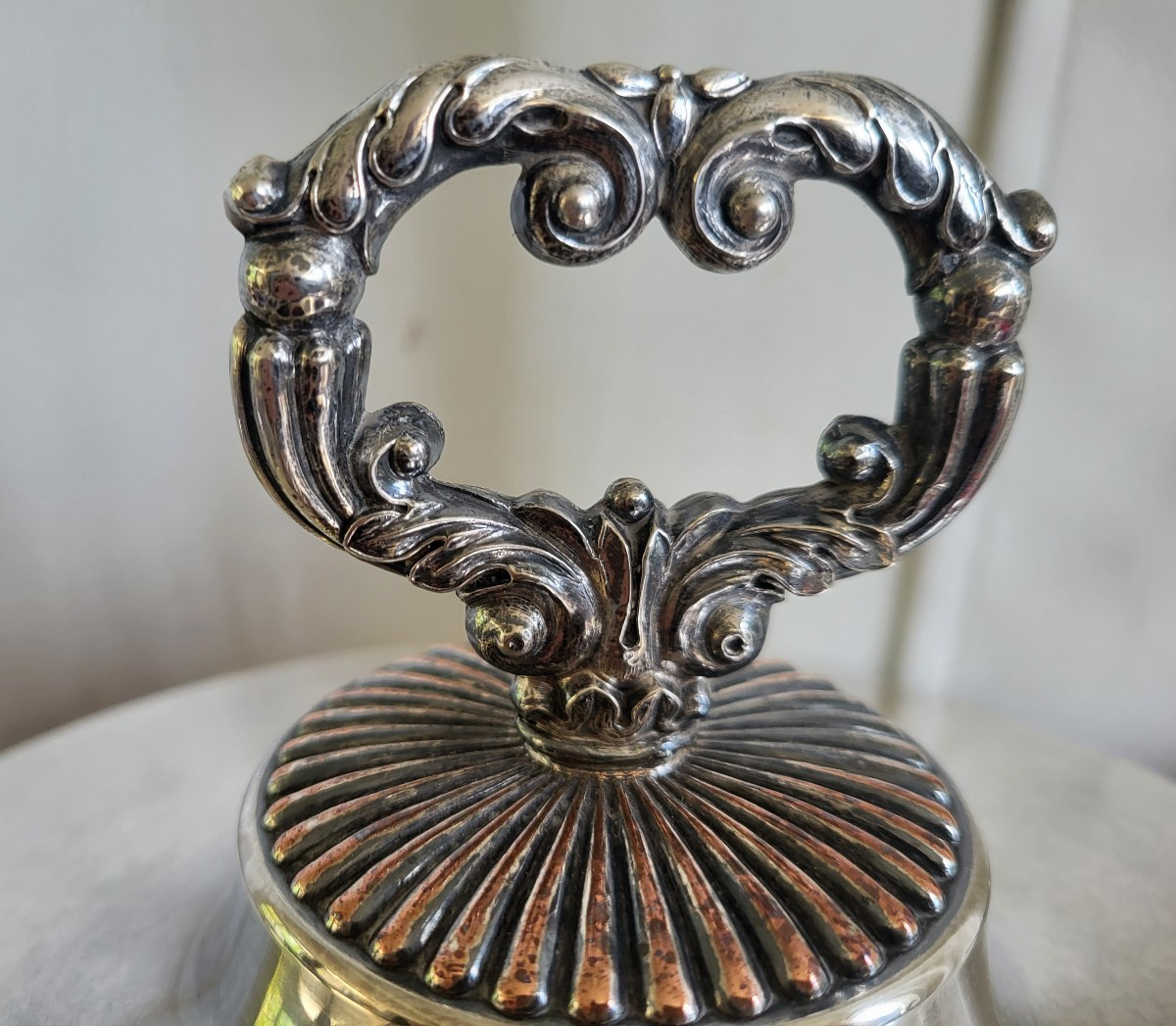 Silver-plated Soup Tureen By Jf Veyrat In Paris, Restoration Period -photo-4