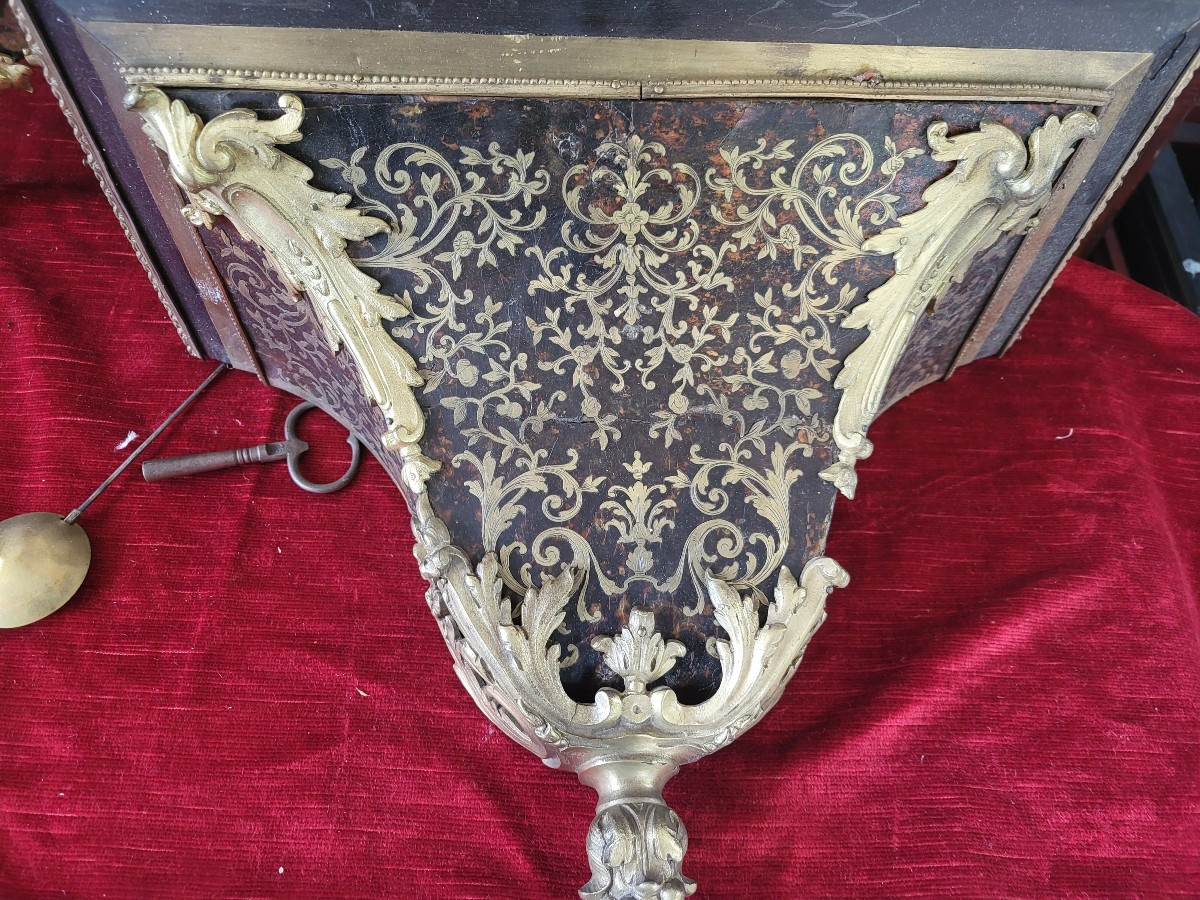 Cartel Boulle époque  Louis XV sg Ch Bertrand XVIII e -photo-4