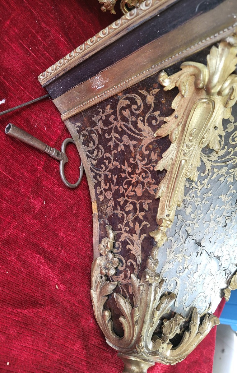 Cartel Boulle époque  Louis XV sg Ch Bertrand XVIII e -photo-8