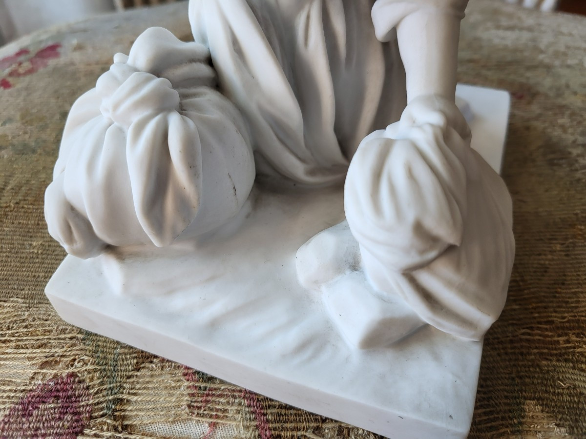 La Lavandière Sèvres Biscuit, 19th Century -photo-2