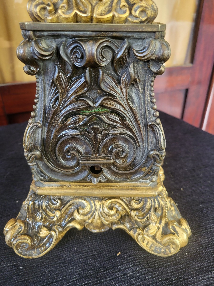 Pair Of Large Carcel Lamps With Mechanism, Restoration Period, H 92cm-photo-3