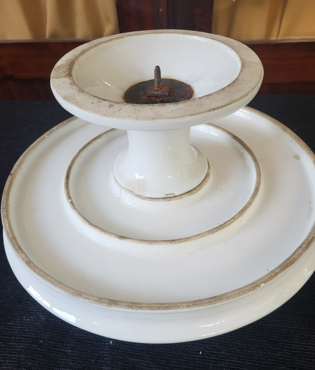 Service  a crèmes   porcelaine  époque Louis Philippe  XIXe -photo-2