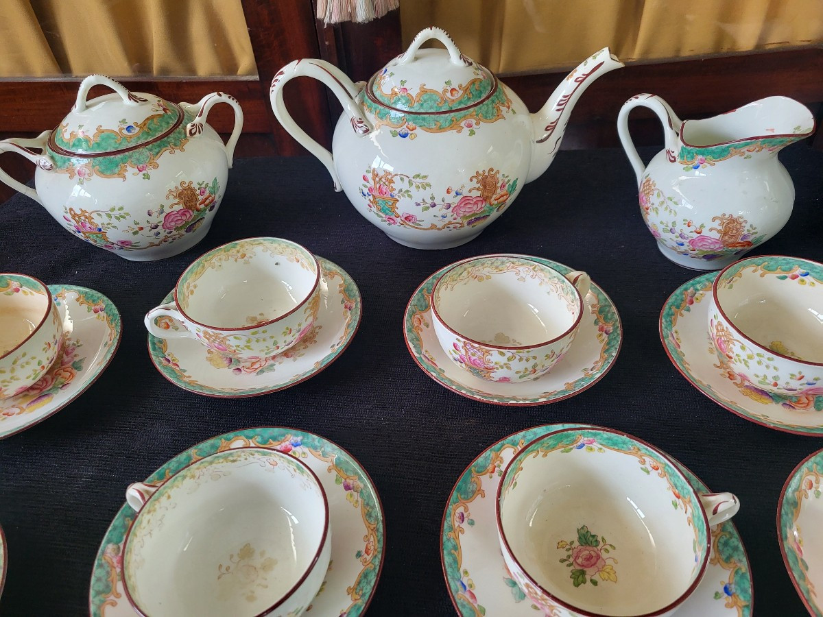 Minton/sarreguemines Tea Service, 19th Century -photo-3
