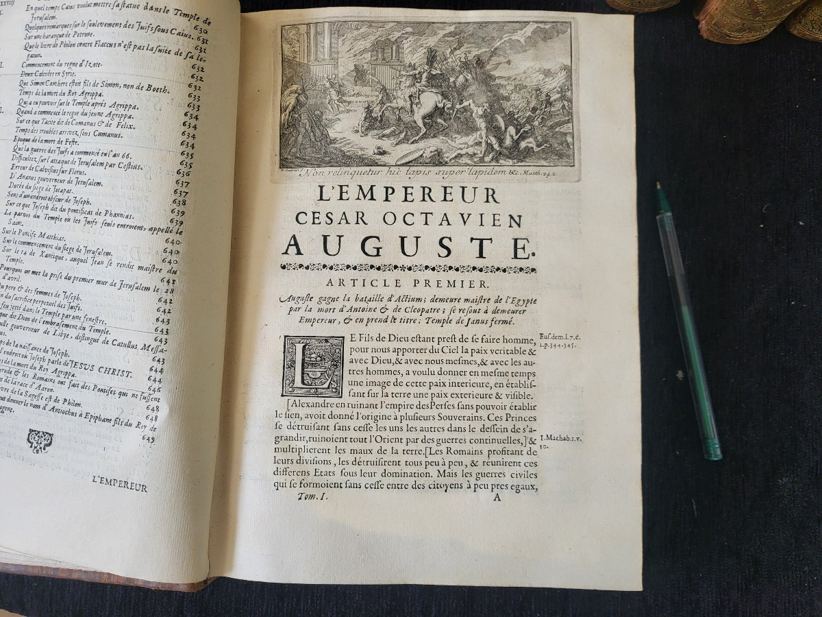 ensemble  de 5 volumes Histoire des Empereurs 1700-photo-3