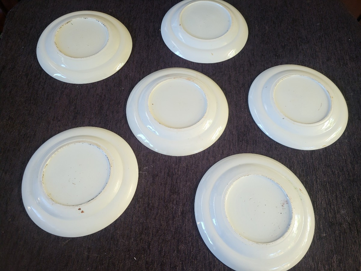 Set Of Six Canton Porcelain Plates, China, 19th Century -photo-4