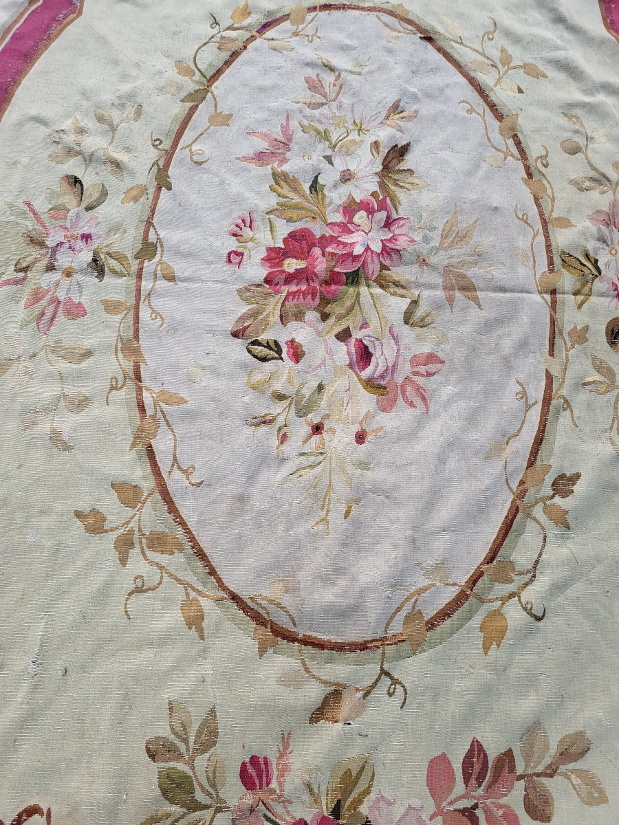 Grand tapis Aubusson  époque  Milieu  du XIXe siècle  400X270 env.-photo-3