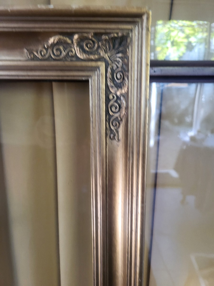 Cadre bois doré  Restauration  XIXe -photo-2