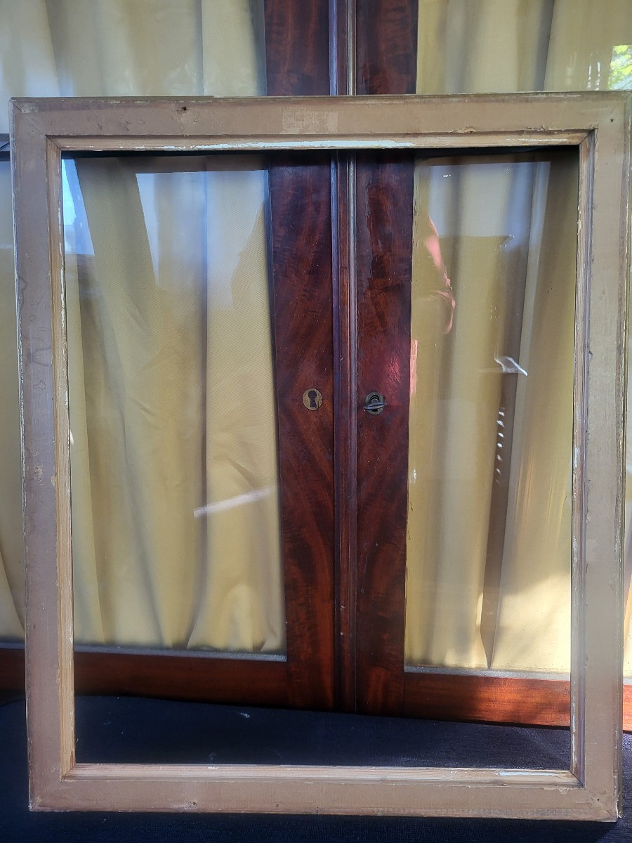 Cadre bois doré  Restauration  XIXe -photo-3