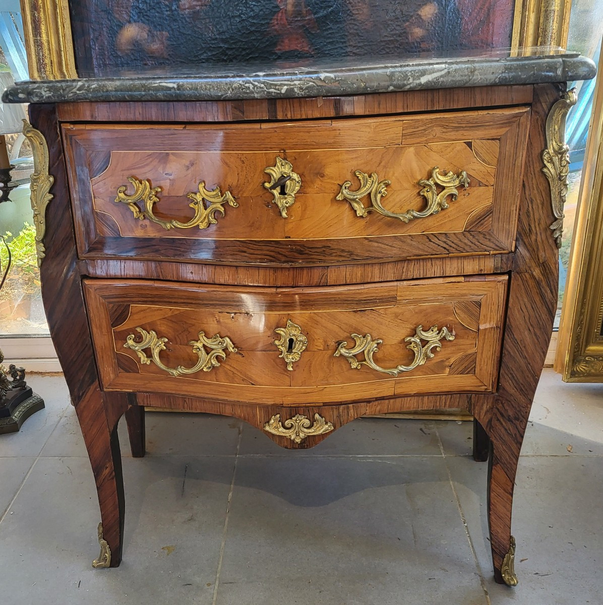 Commode estampillée J.BIRCKLE JME époque Louis XV XVIIIe -photo-2