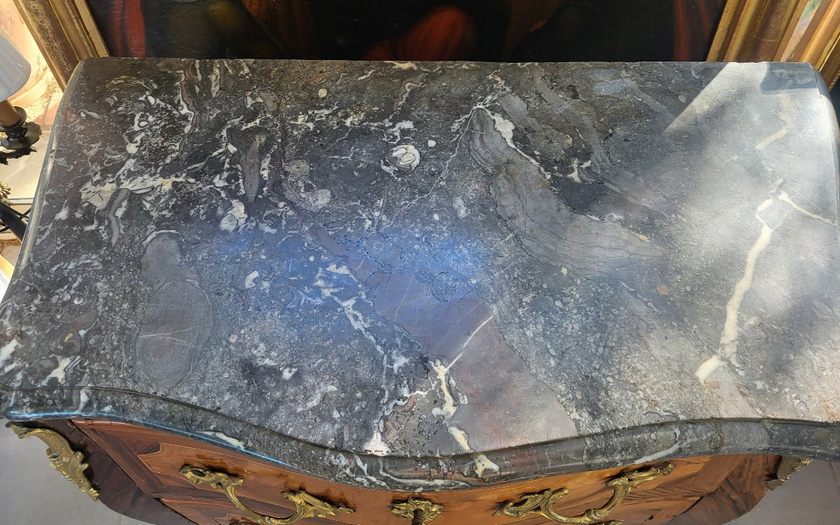 Commode estampillée J.BIRCKLE JME époque Louis XV XVIIIe -photo-3