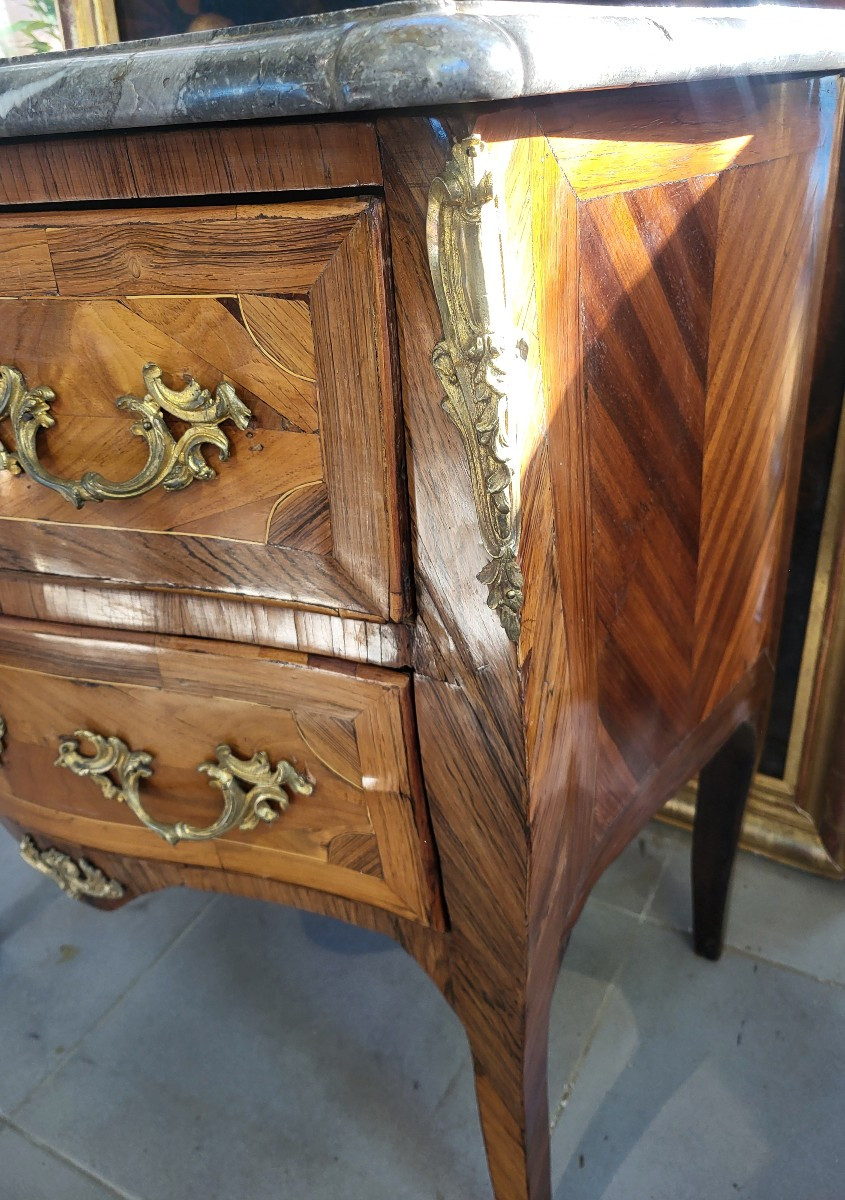 Commode estampillée J.BIRCKLE JME époque Louis XV XVIIIe -photo-4
