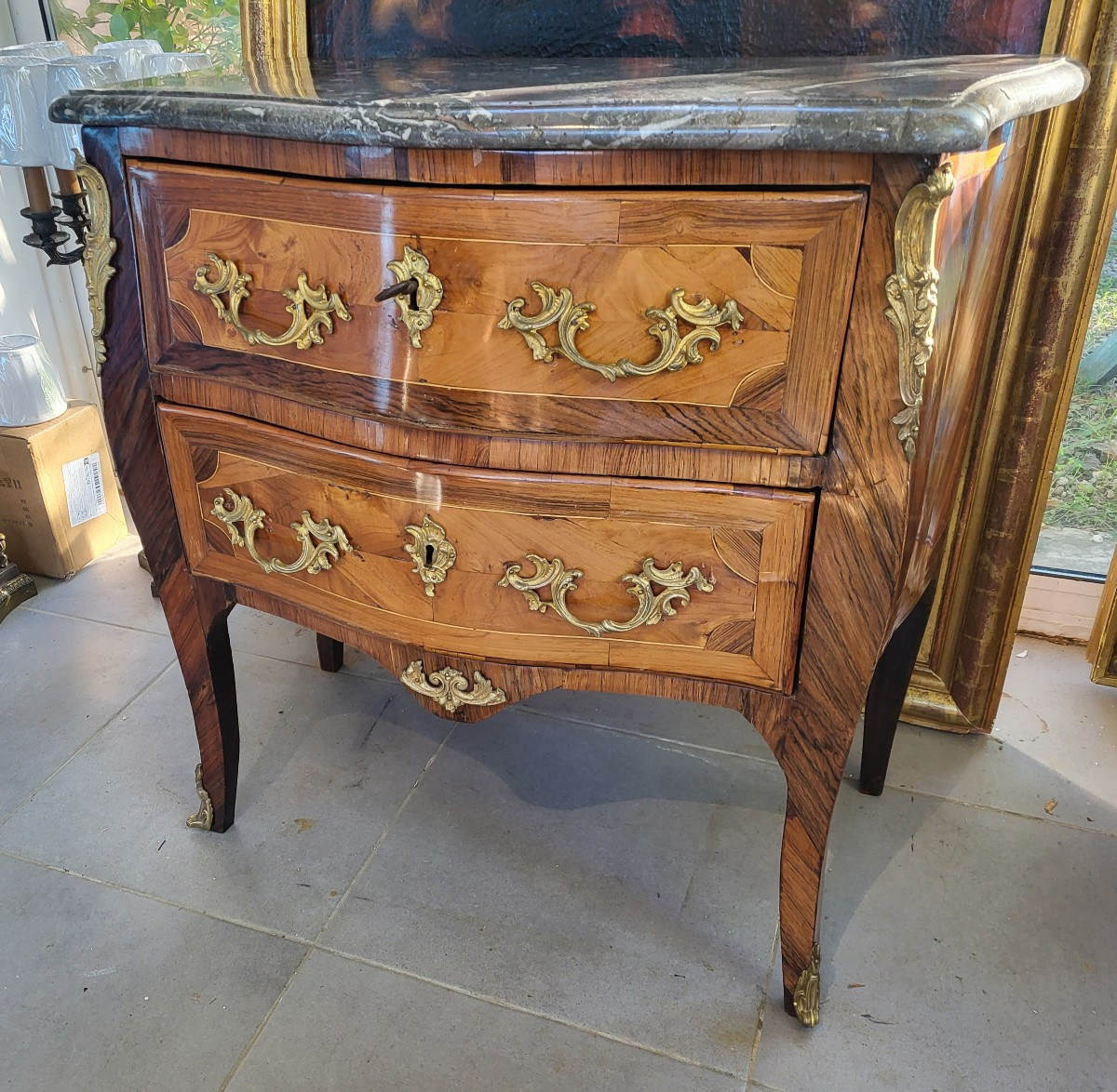 Commode estampillée J.BIRCKLE JME époque Louis XV XVIIIe 