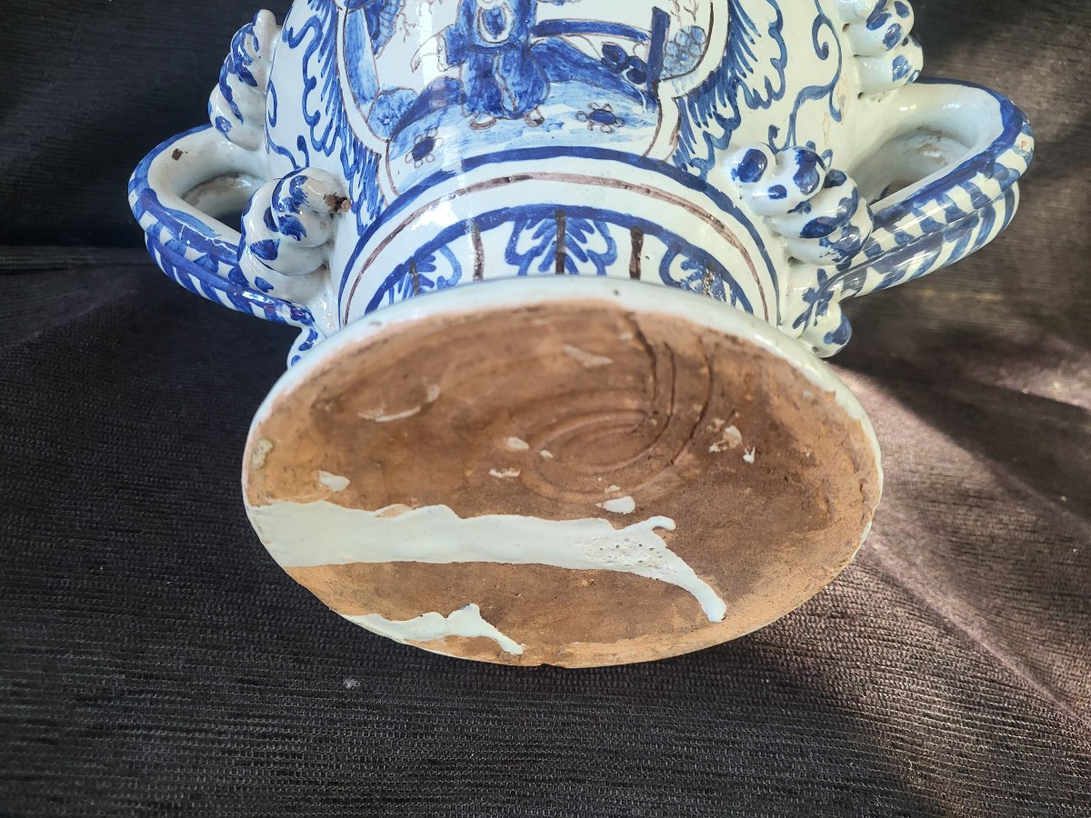 Nevers Earthenware Potpourri Bowl, 17th Century-photo-6