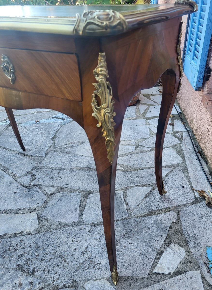 Petit  bureau  plat Louis XV  époque XIXe  s-photo-2