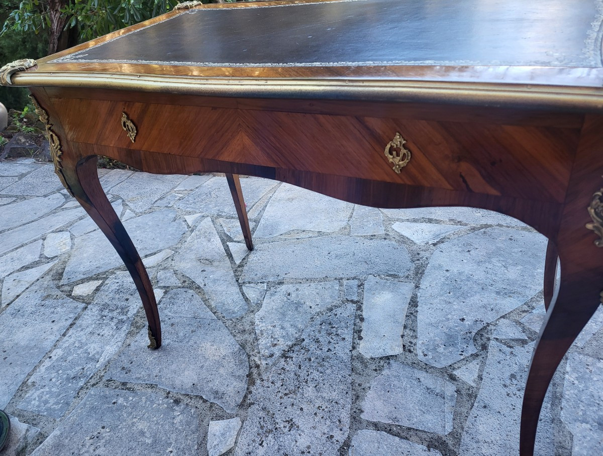 Petit  bureau  plat Louis XV  époque XIXe  s-photo-3