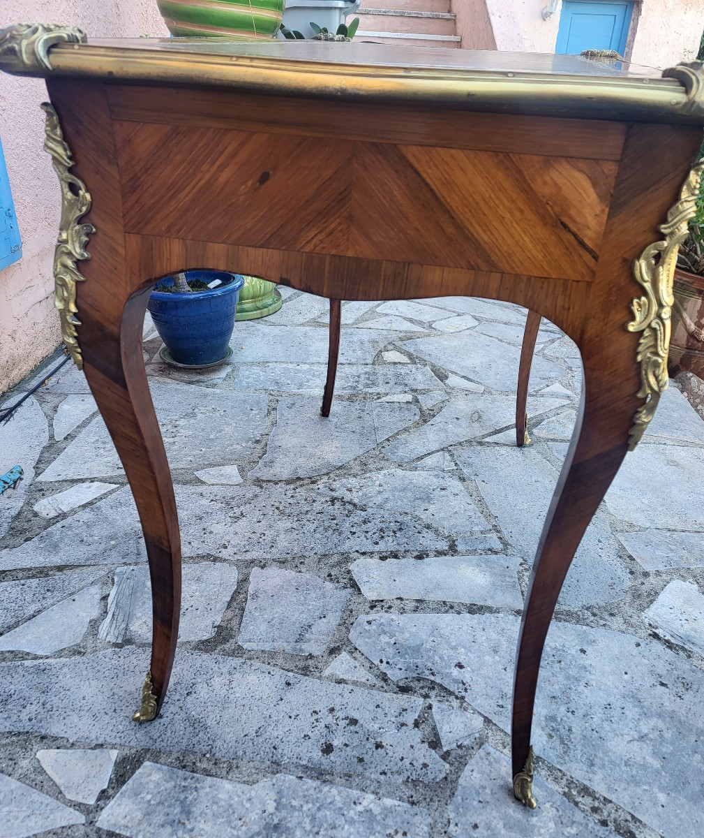 Petit  bureau  plat Louis XV  époque XIXe  s-photo-7