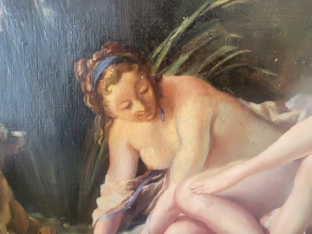 French School, 19th Century, François Boucher, Diana At Her Bath-photo-1