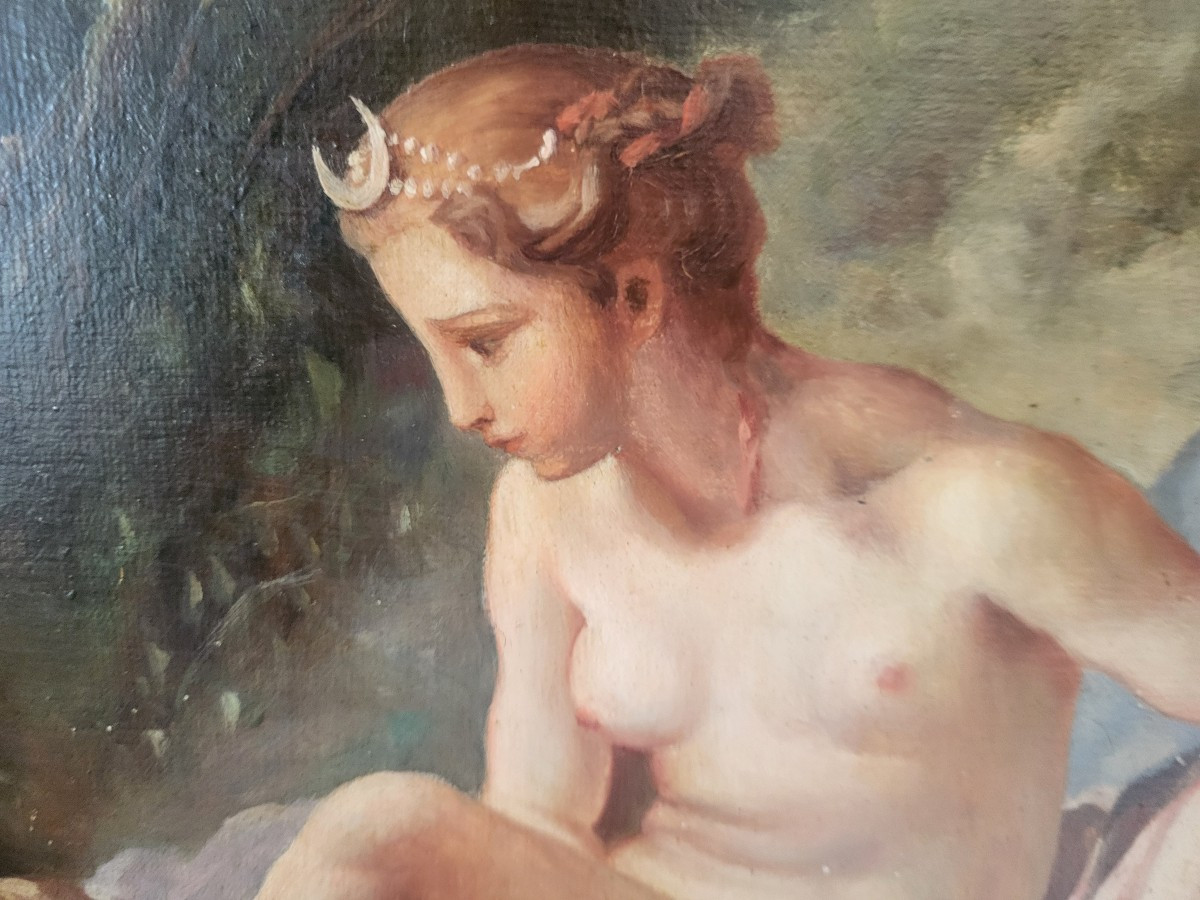 French School, 19th Century, François Boucher, Diana At Her Bath-photo-2