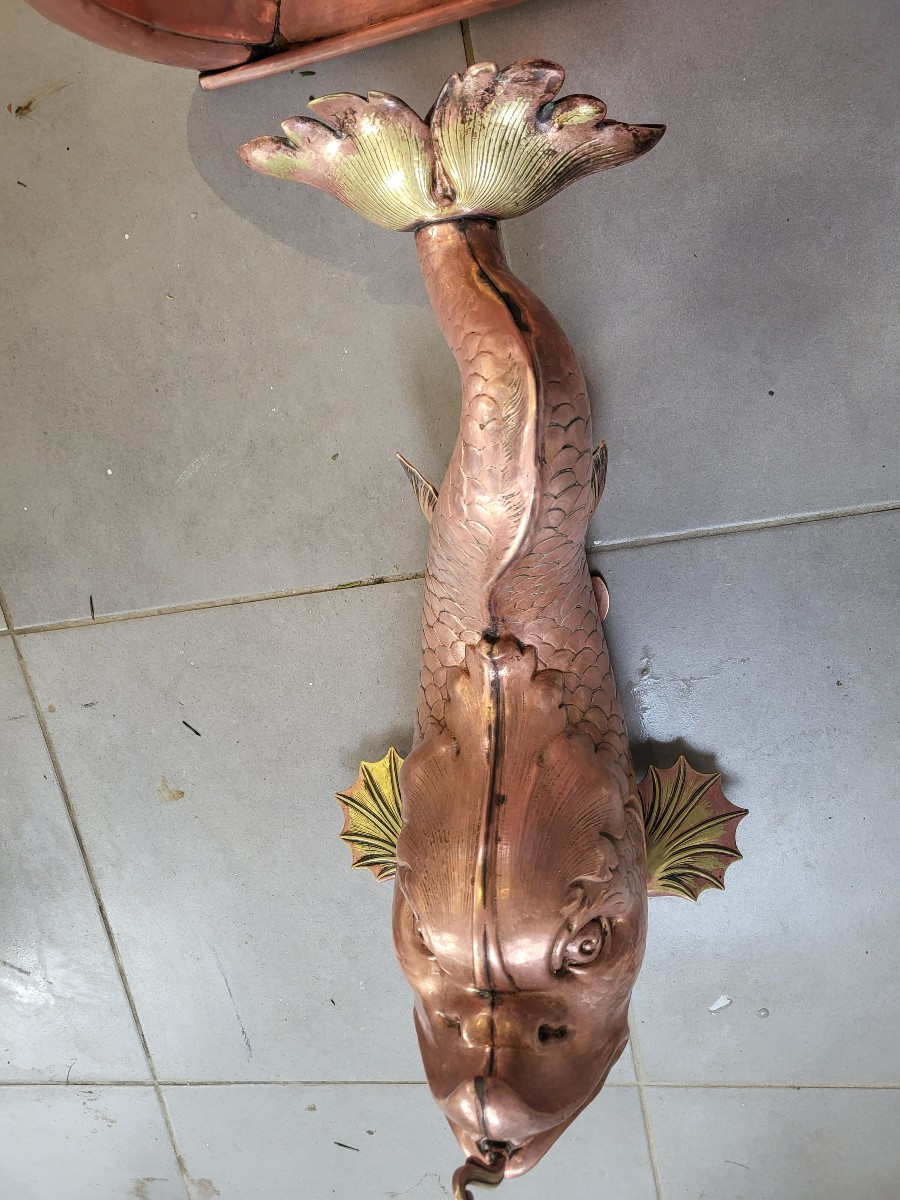 Grande fontaine murale au Triton fin XVIII e début  XIXe siècle -photo-7