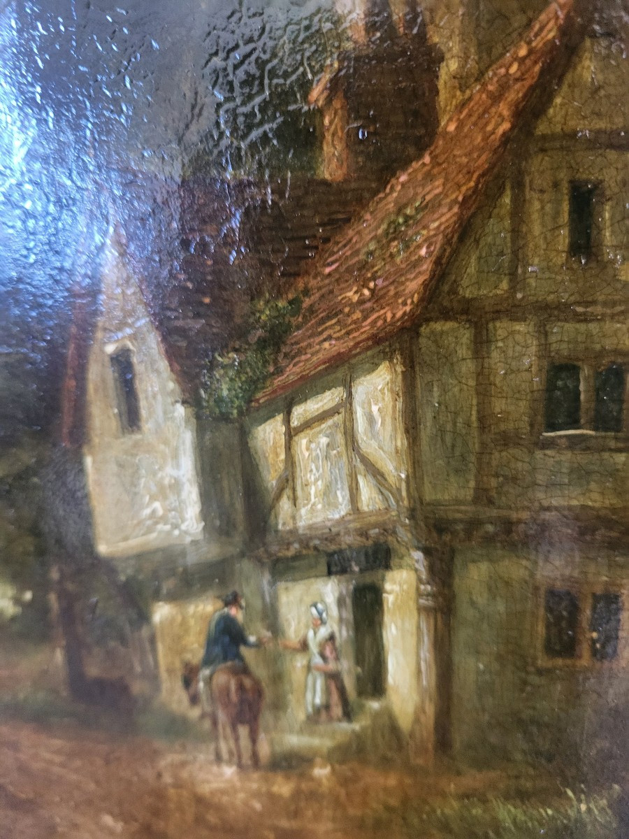 French School Of The 19th Century H/b" The Letter "frame-photo-2