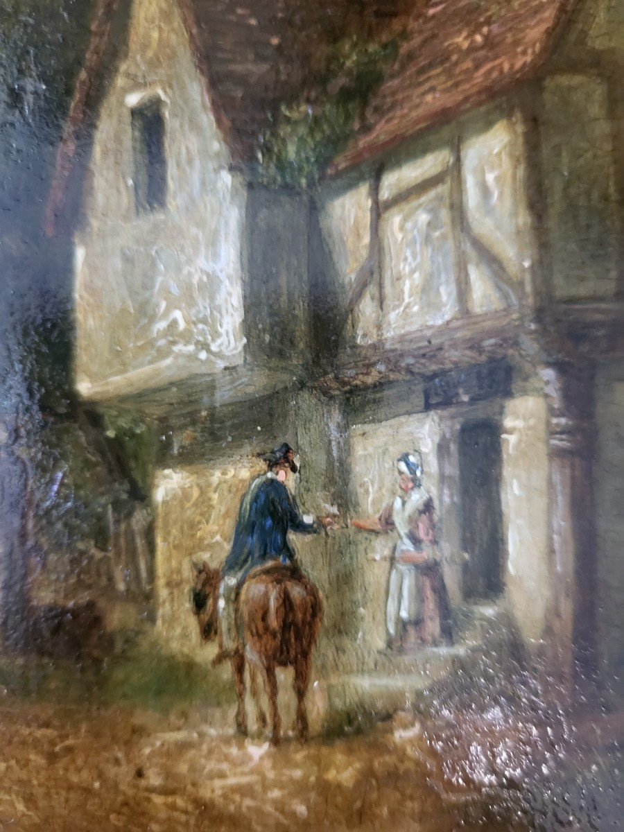 French School Of The 19th Century H/b" The Letter "frame-photo-1