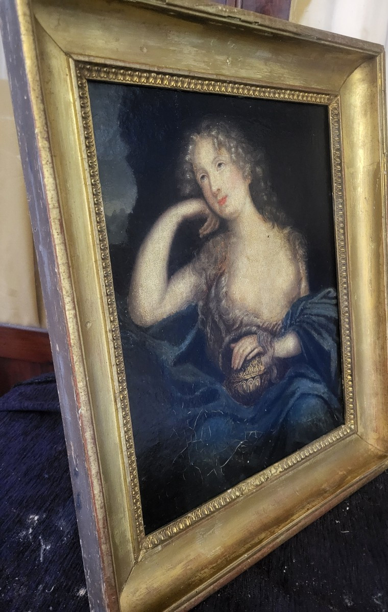 Portrait Of Madame De Ludres, By Mignard, Oil On Canvas, 17th Century -photo-2