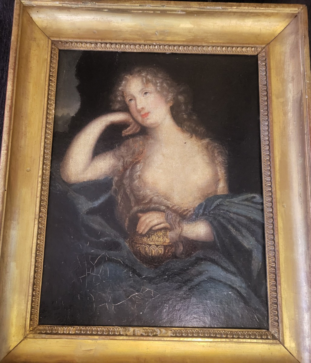 Portrait Of Madame De Ludres, By Mignard, Oil On Canvas, 17th Century -photo-5