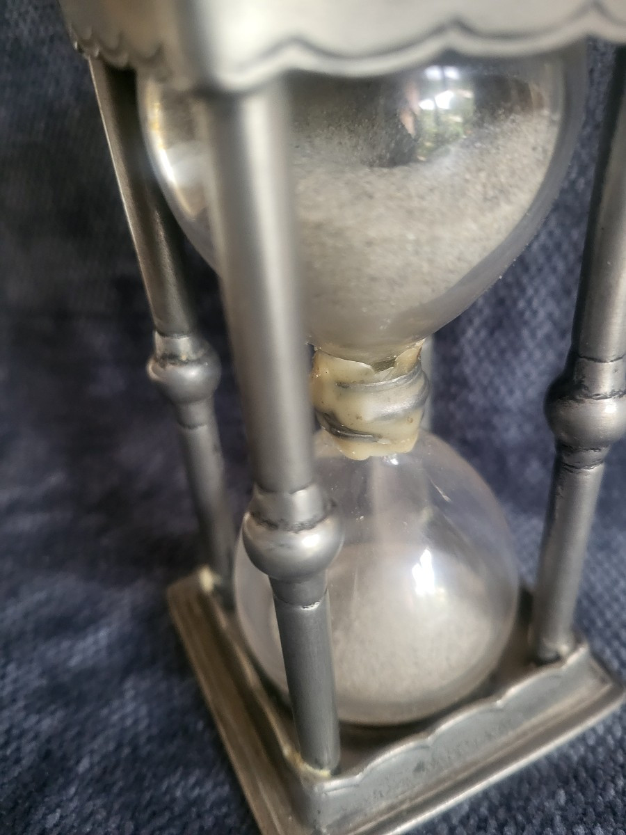 Sablier en étain époque  fin XVIII e H11cm-photo-2