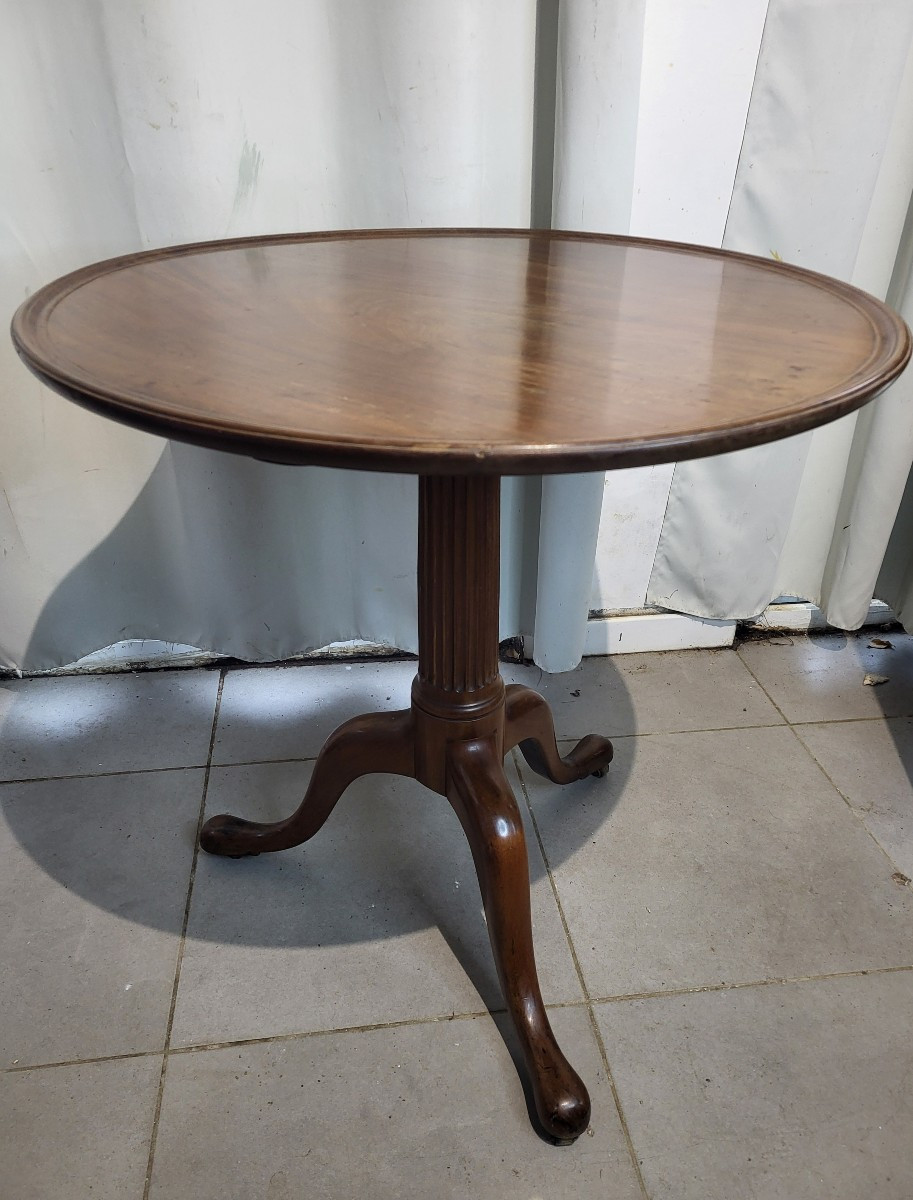 Guéridon  acajou plateau basculant  époque  Restauration XIXe 