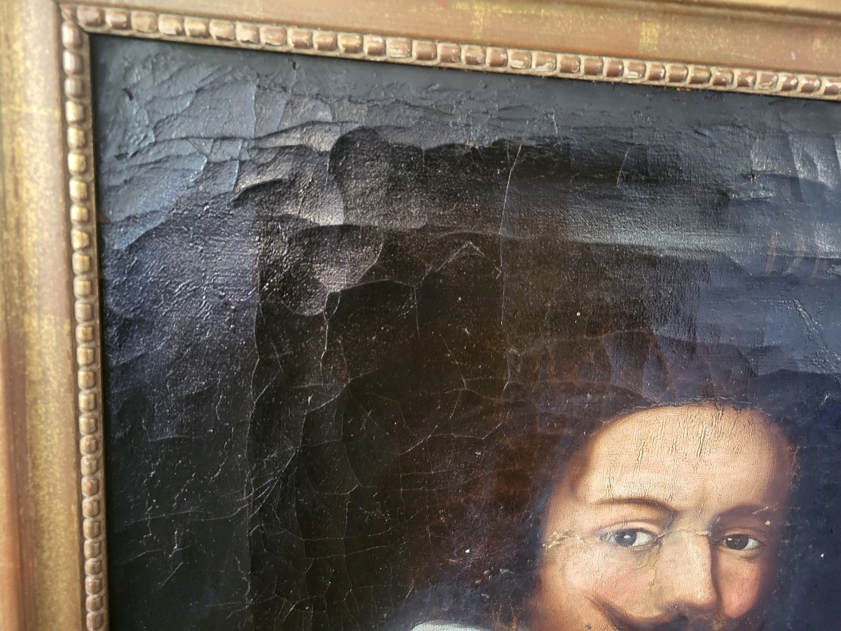 École Française c.1600  Homme à la  fraise h/t -photo-6