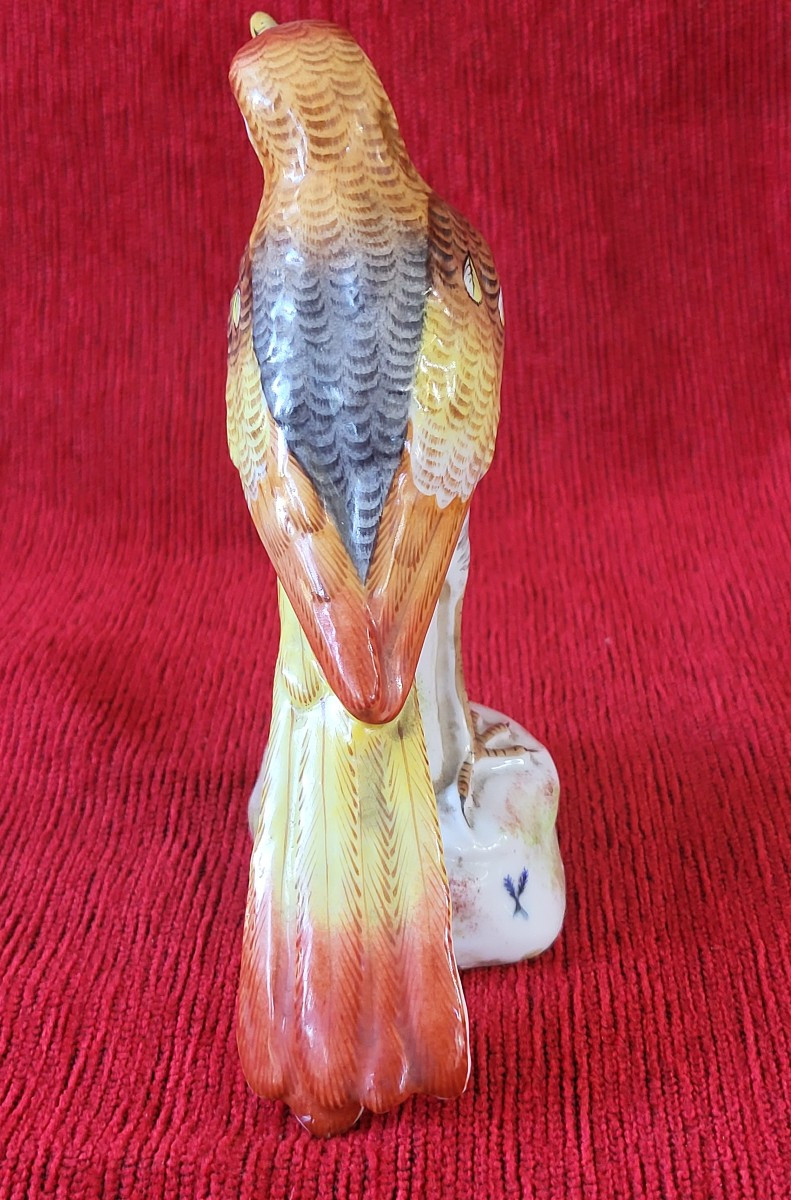 Oiseau porcelaine  de Paris manufacture  Locre époque XIXe -photo-3