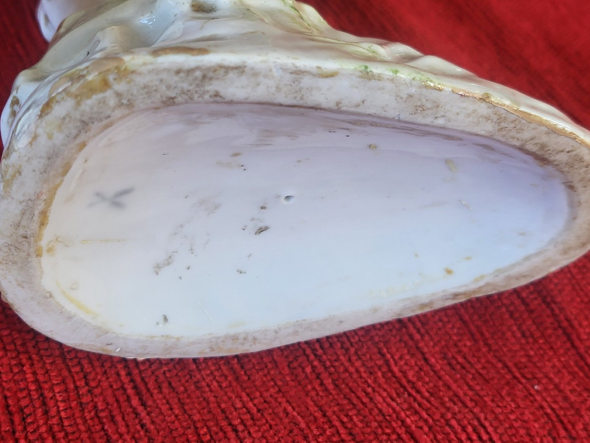 Perroquet  porcelaine de Locre Paris  époque XIXe -photo-4