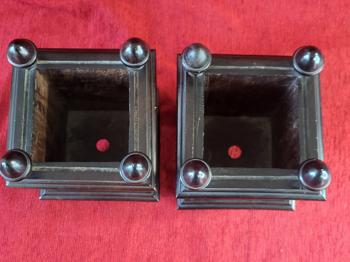 Paire de caisses à fleurs  époque  Louis Philippe XIXe siècle -photo-4