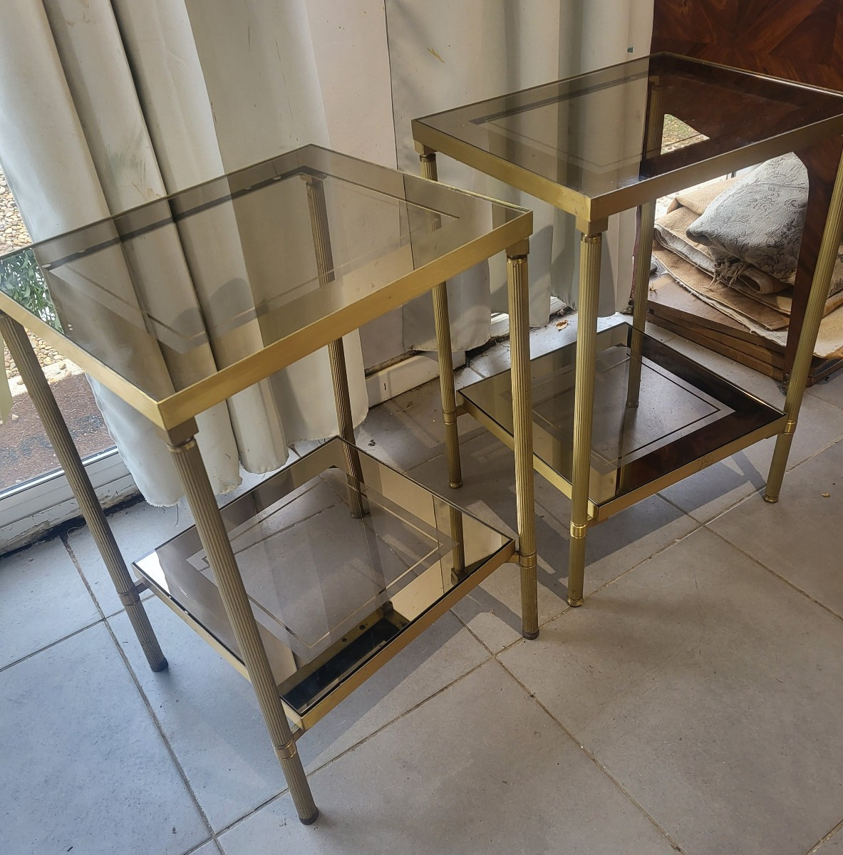 Pair Of Jansen Coffee Tables From The 1960s