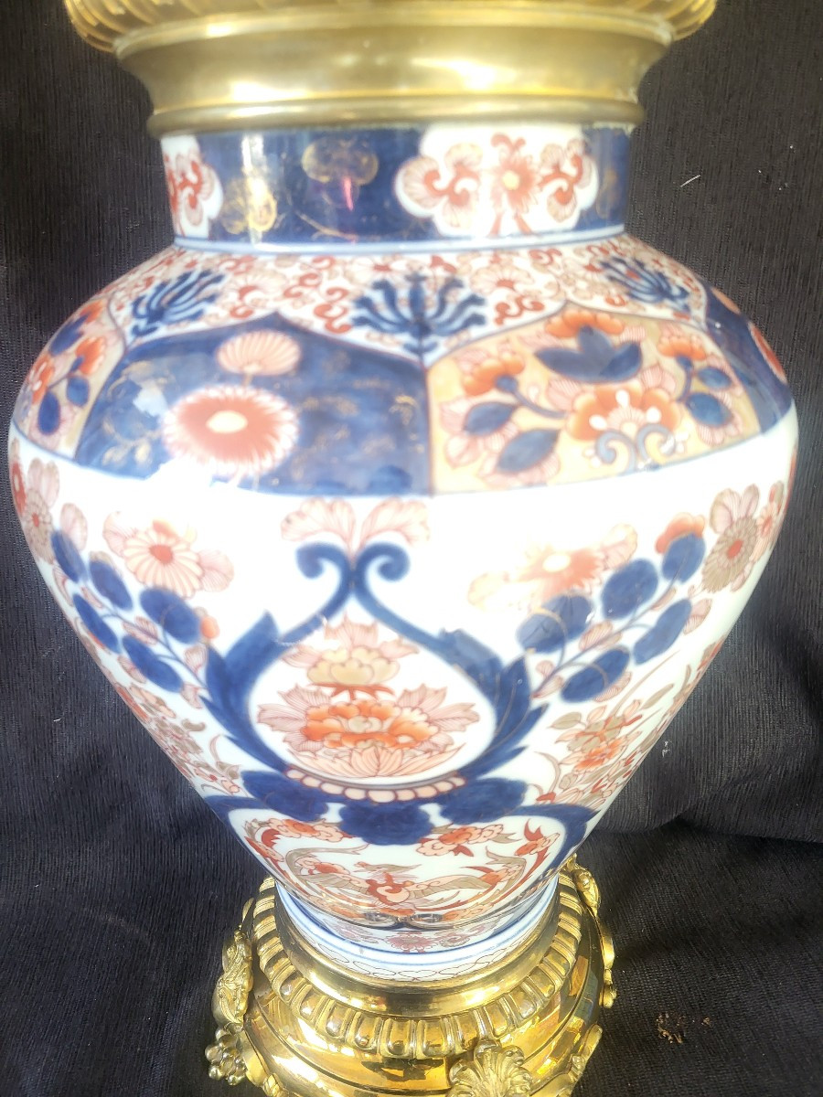 Grande potiche Imari monture bronze XIXe -photo-3