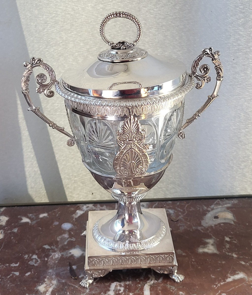 Silver And Crystal Candy Dish P. 1819