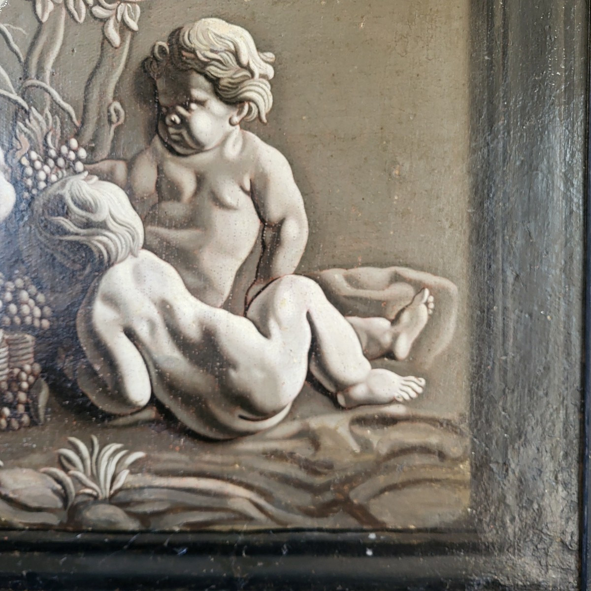  Ec Française XVIII eTrompe l'œil  Huile/t sv P.Sauvage -photo-4