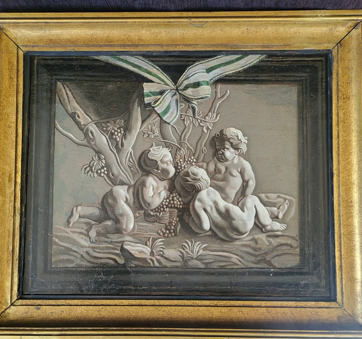  Ec Française XVIII eTrompe l'œil  Huile/t sv P.Sauvage 