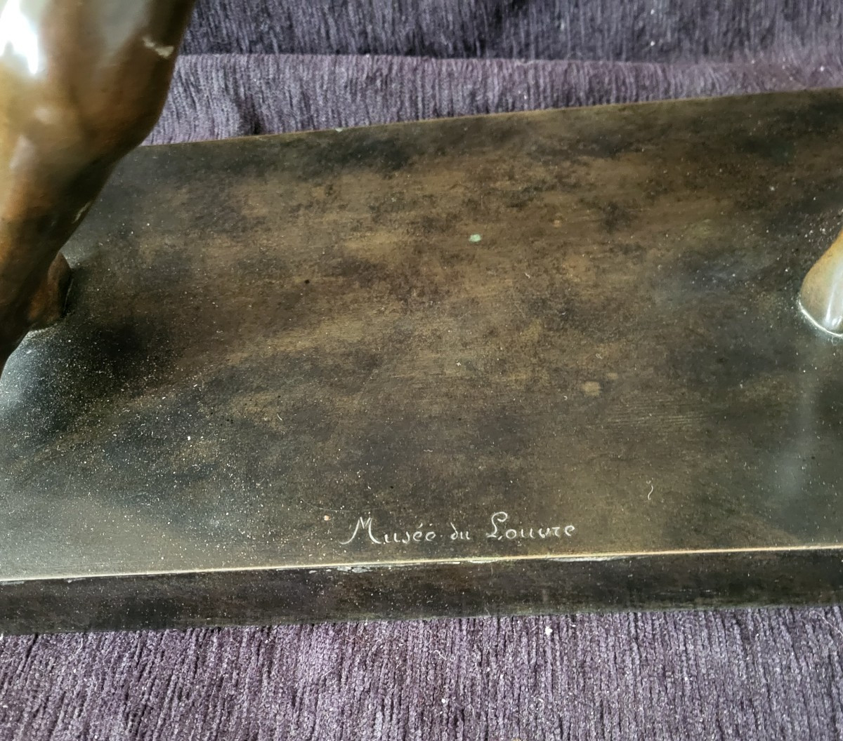 Grand bronze "Gladiateur Borghèse " époque XIXe  H 50cm-photo-4