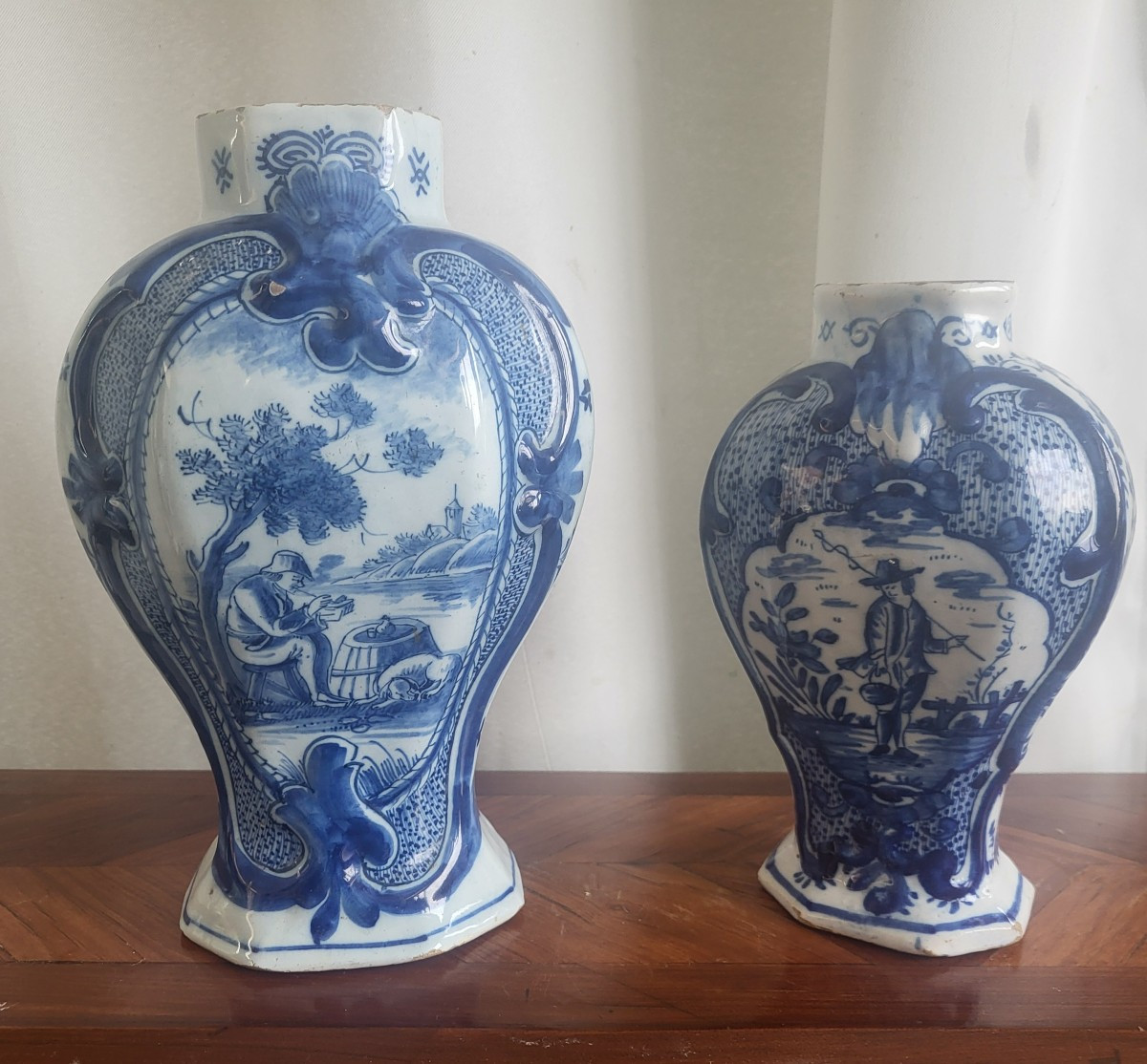 Two Delft Vases, 18th/19th Century 