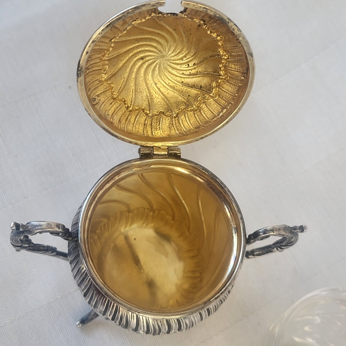 Louis XV Silver Mustard Pot, Minerva, 19th Century -photo-3