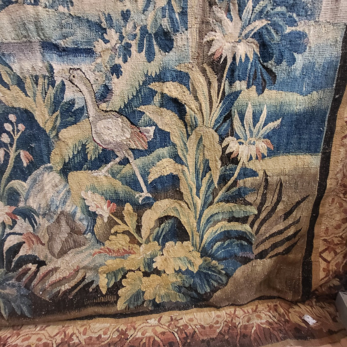 Aubusson Verdure Tapestry, Louis XV Period, 18th Century -photo-1