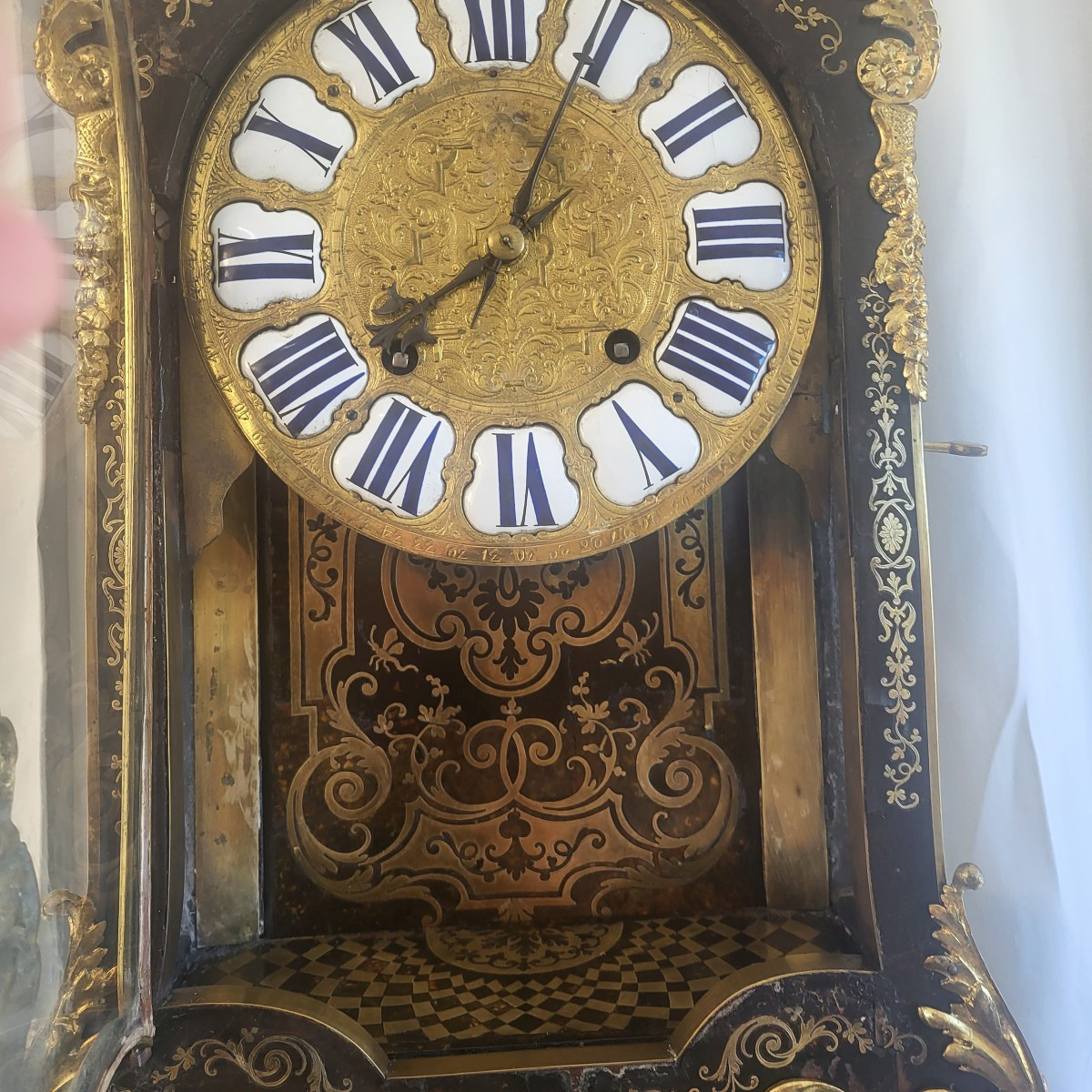 Louis XIV Period Cartel Clock And Boulle Marquetry Case, H215cm-photo-7