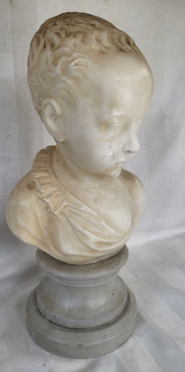 Buste en marbre Henri IV enfant sv G.Pilon XIXe -photo-2