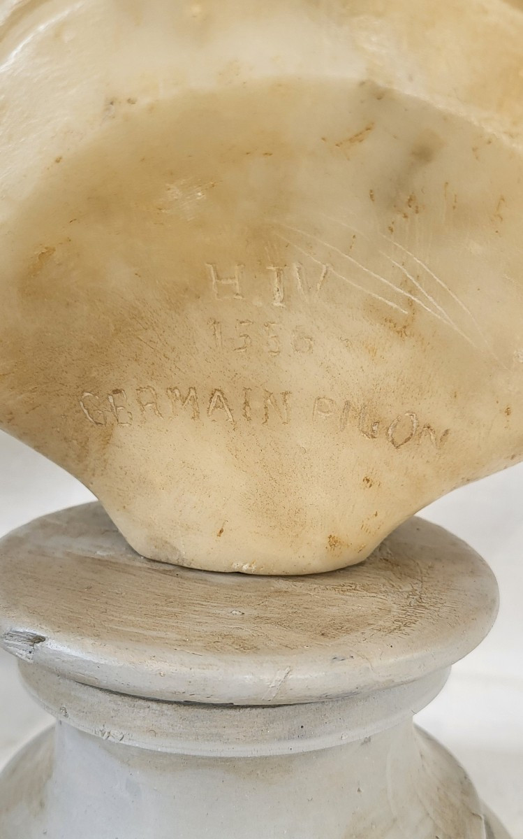 Buste en marbre Henri IV enfant sv G.Pilon XIXe -photo-4