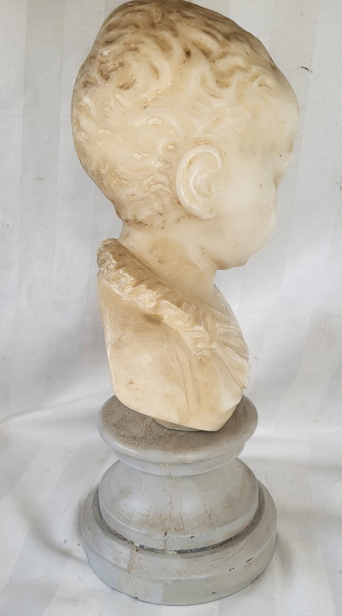 Buste en marbre Henri IV enfant sv G.Pilon XIXe -photo-1