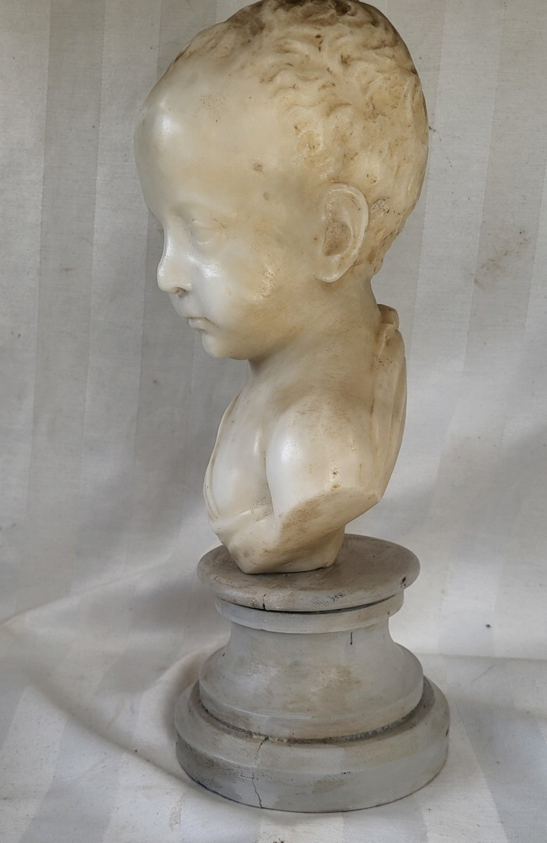 Buste en marbre Henri IV enfant sv G.Pilon XIXe -photo-6