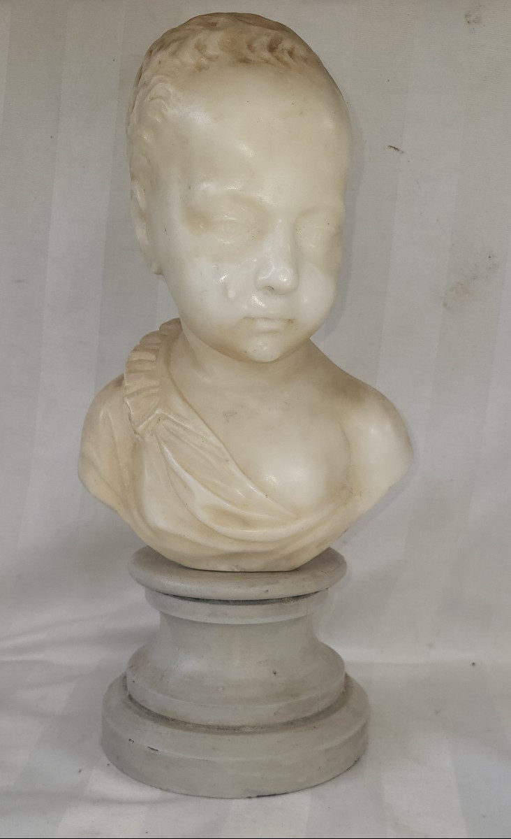 Buste en marbre Henri IV enfant sv G.Pilon XIXe 