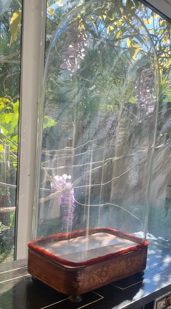 Grand globe verre époque  Restauration  XIXe -photo-2